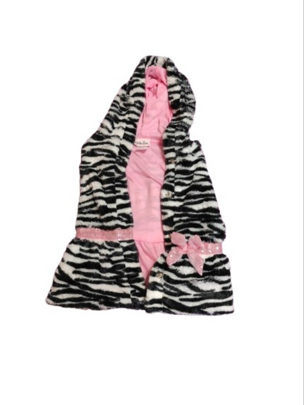 Little Lass Faux Fur Vest Girls Size 3T